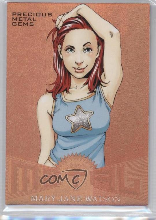 2017 Fleer Ultra Marvel Spider-Man Metal PMG Bronze /199 Mary Jane Parker #MM25