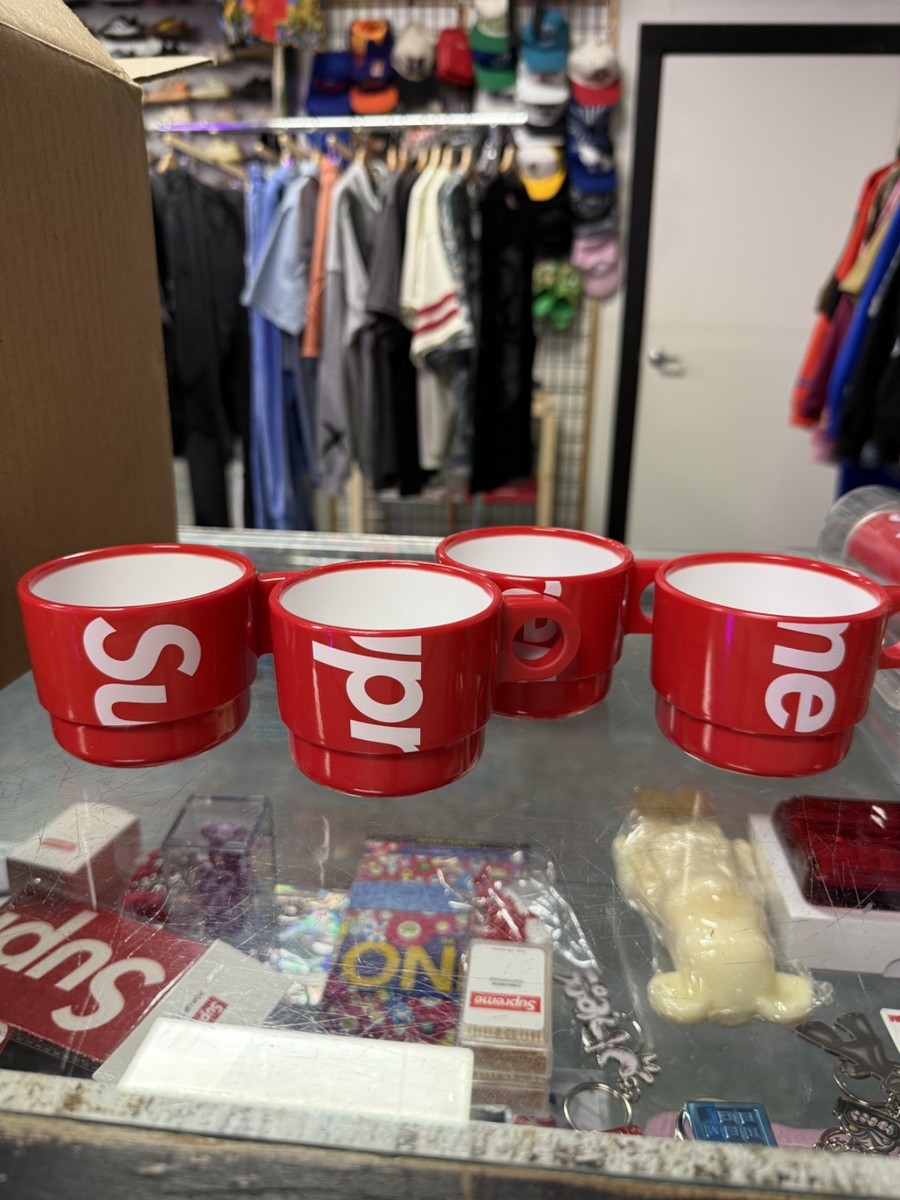 Supreme Stacking Cups Set of 4 Red | eBay