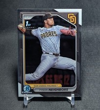 Tyson Neighbors 1st Chrome Prospect Rookie 2024 Bowman Draft Card BDC-51 Padres