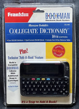 New! Franklin Bookman Collegiate Dictionary 10th Edition Electronic Book COL-640