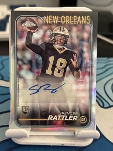2024 Topps Chrome - Rookie Autographs Spencer Rattler #RA-SRA (AU, RC)