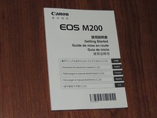 New - Genuine Canon PowerShot M200 Quick Start Guide - User's Guide - 24 Pages