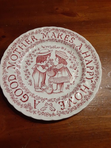 Mother Tribute all year long 9” plate Royal Crownford Staffordshire England Red - Picture 5 of 5