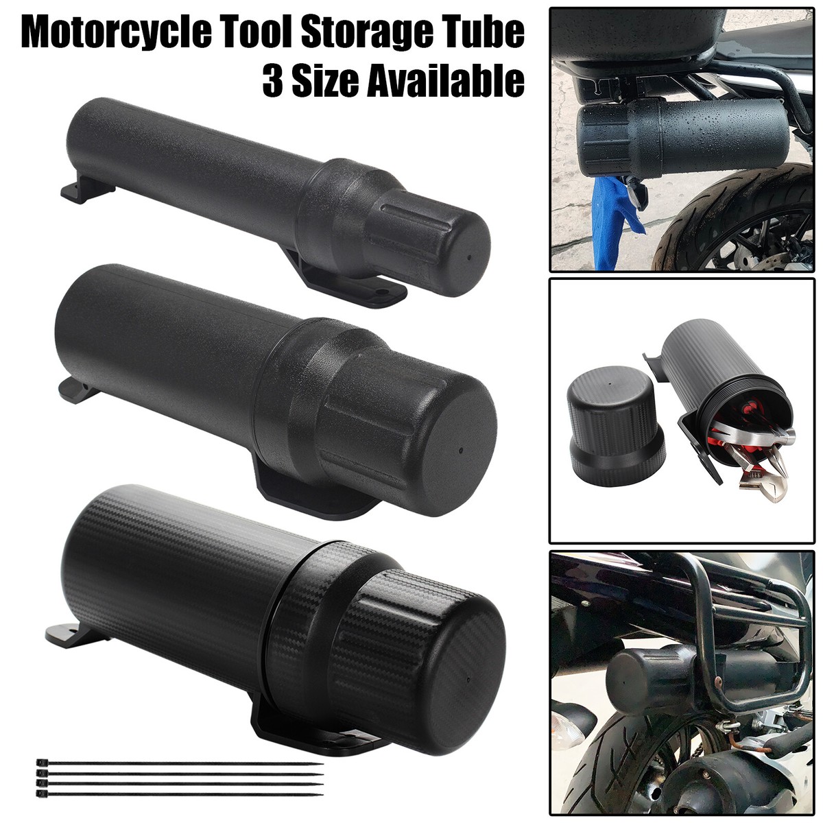 Tool Storage Tube Universal Off-Road Motorcycle Waterproof