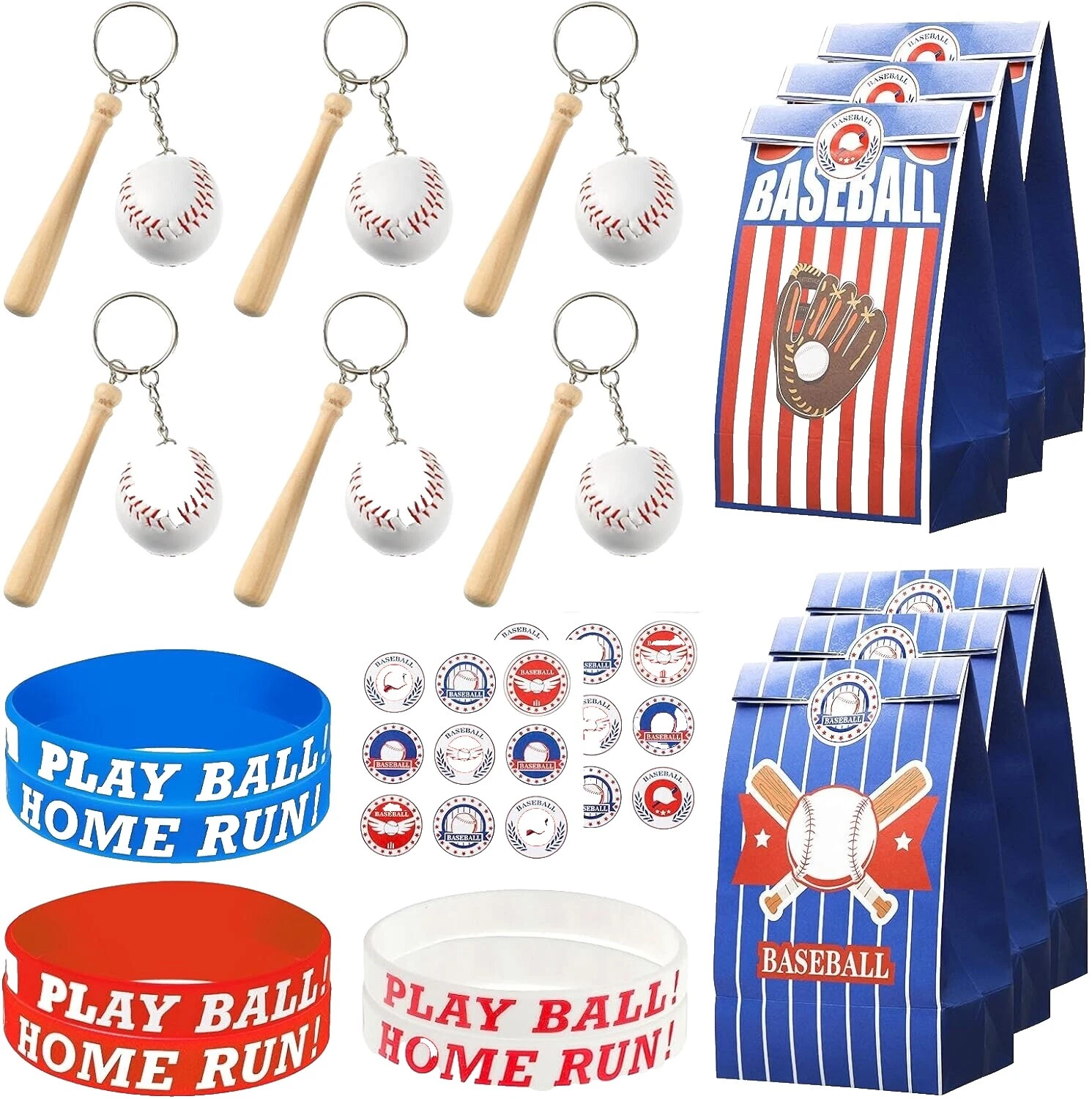 Baseball Metal Party Favors & Bag Fillers
