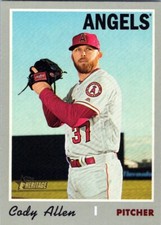 2019 Topps Heritage #569 Cody Allen Los Angeles Angels