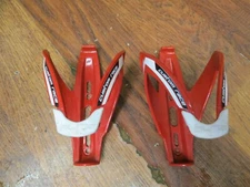 ELITE WATER BOTTLE CAGE SET (2) - RED & WHITE