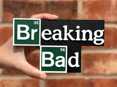 Breaking Bad Logo insegna colorata arte 3D accessorio da scrivania
