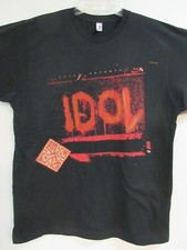 BILLY IDOL OFFICIAL MERCH AMPS 2008 BAND CONCERT MUSIC T-SHIRT LARGE