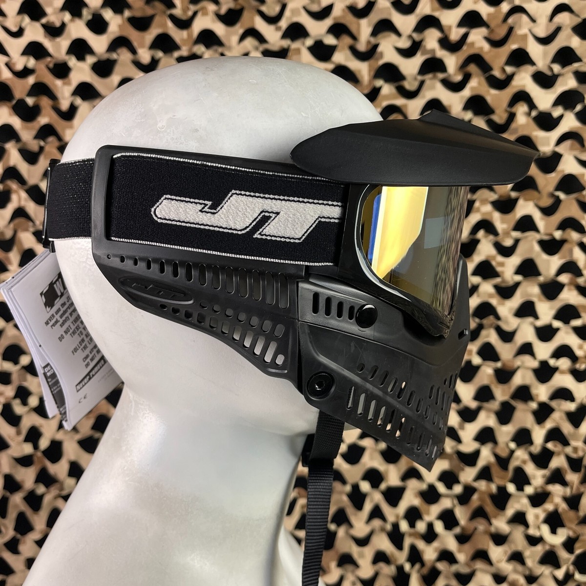 JT ProFlex X red/black ゴーグルマスク JT ProFlex (Old School) Paintball Mask - Black/Red