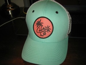 CURL SURF SHOP HAT; NEW; Snapback;Fits ALL; Mint Green Front/ Mesh White Back;