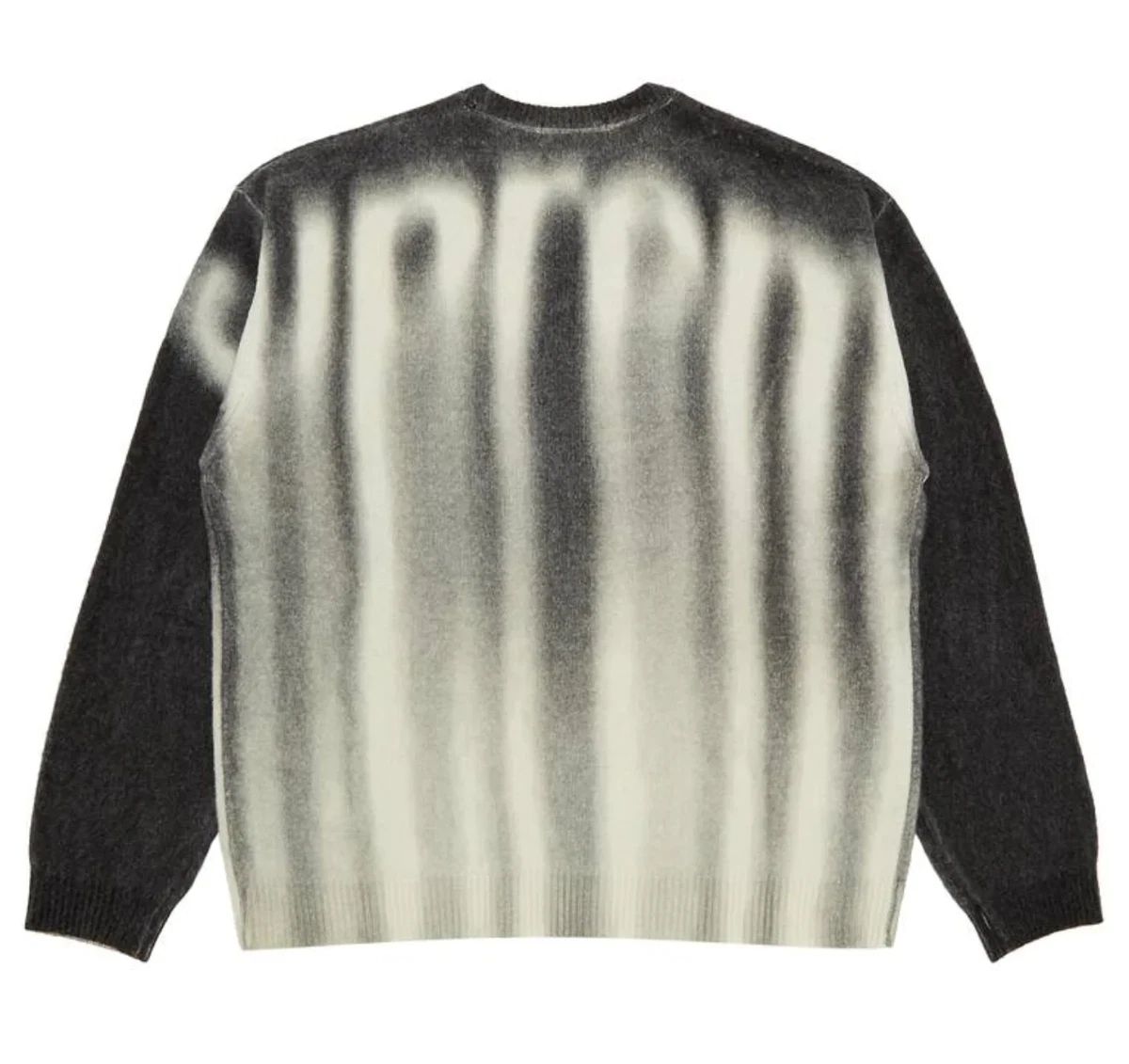 Supreme sweater black store and white
