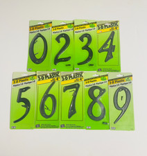 HY-KO 3D Black Plastic 4" House Number PN-29 - Pick Number s Read for Info