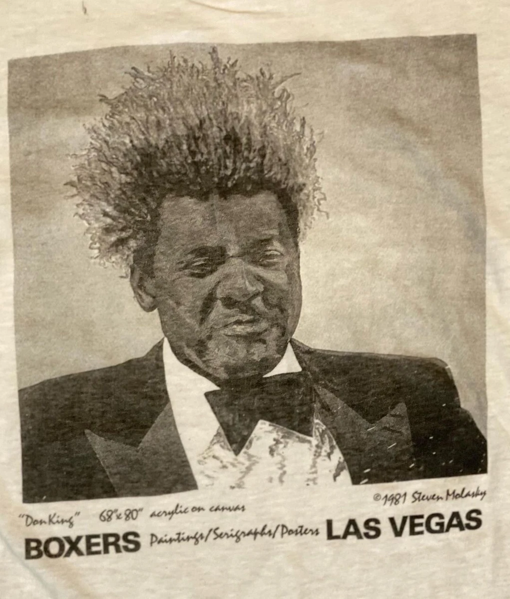 vintage Don King Shirt Adult Extra Large White Boxing Promo 80s 90s