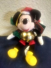 NEW W/TAGS Disney Store An Enchanted Christmas Mickey Mouse Jingle Bell Plush