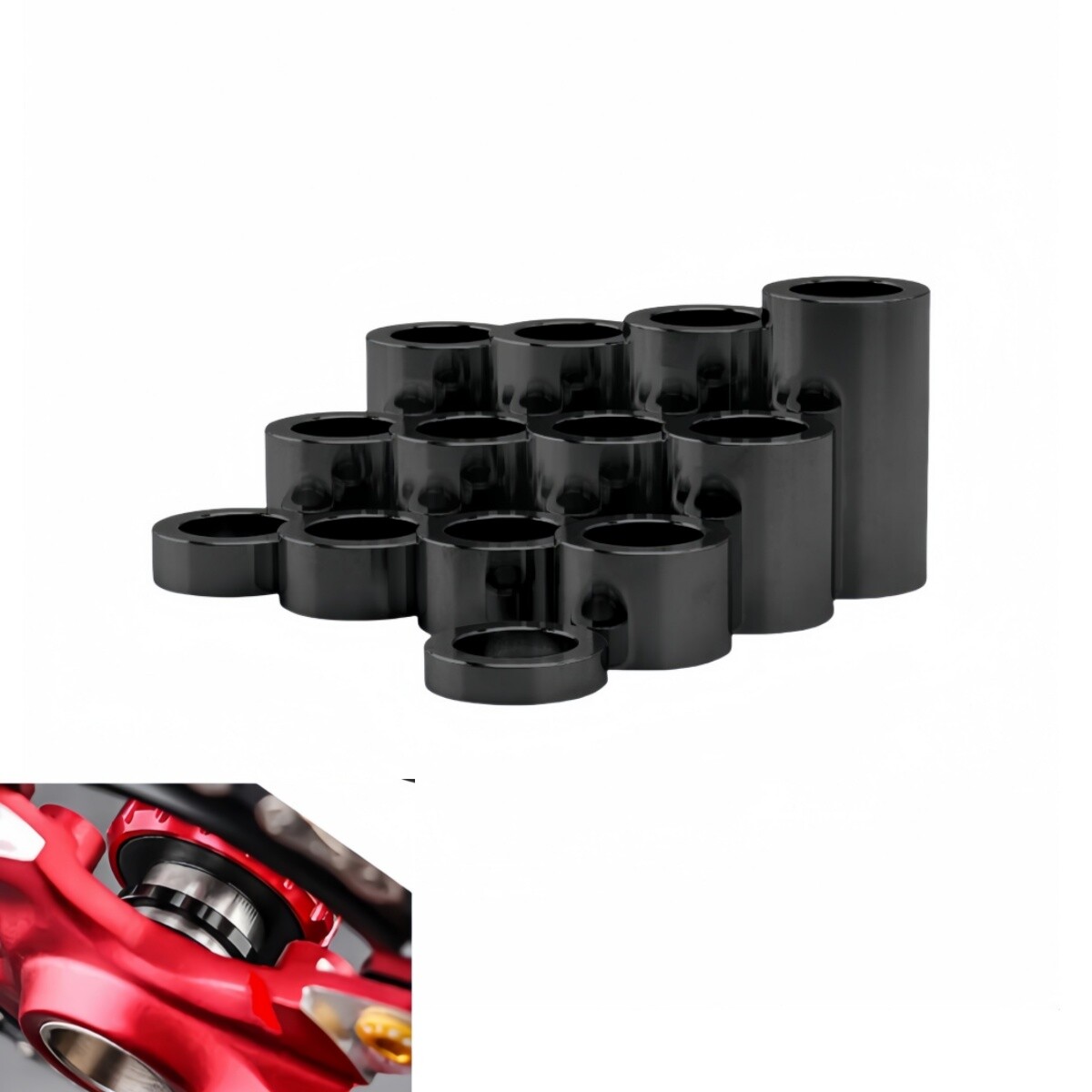 Harley Bobber Chopper Wheel Axle Spacer Kit 3/4