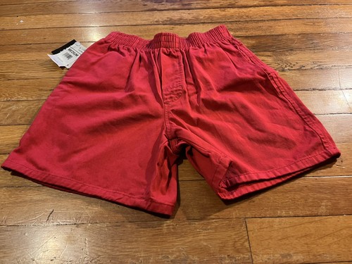 VINTAGE Apparatus Twill Shorts Youth Medium 10-12 Red 80s - Picture 2 of 10