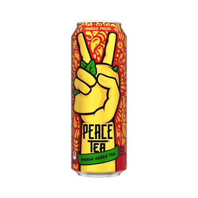 3 Cans of Peace Tea Mango Green Tea Iced Tea 695 ml Each 