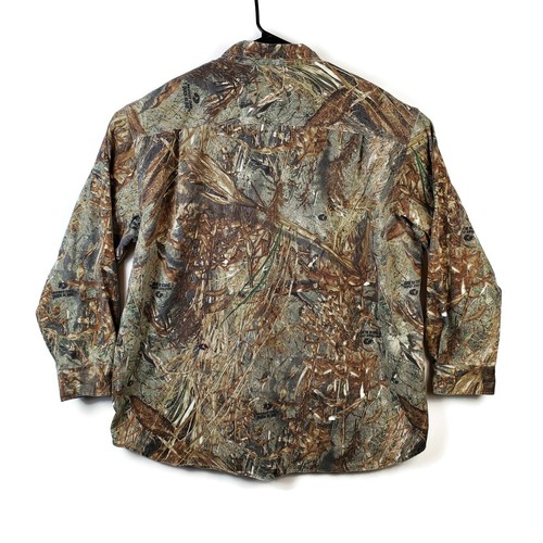 Browning Mossy Oak Explorer Long Sleeve Shirt Size 3XL Duck Blind Camo Pattern - Picture 7 of 10