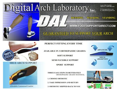 TOP QUALITY Custom Orthotics on EBAY FOR 10 YEARS  Foot Support Arch E-bay 