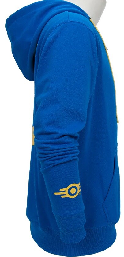 Fallout Vault 33 Dweller Blue Unisex Full Zip Hoodie Sweater