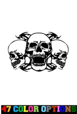 Vinyl Decal Sticker Car Truck Laptop - Horror Zombie Halloween Skull Group v4