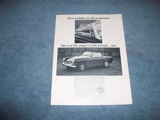 1964 MG Midget Vintage Ad "This is an MG Midget. It Rolls Forward...Fast."