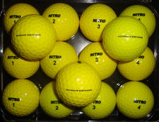 15 Nitro Ultimate Distance yellow golf balls