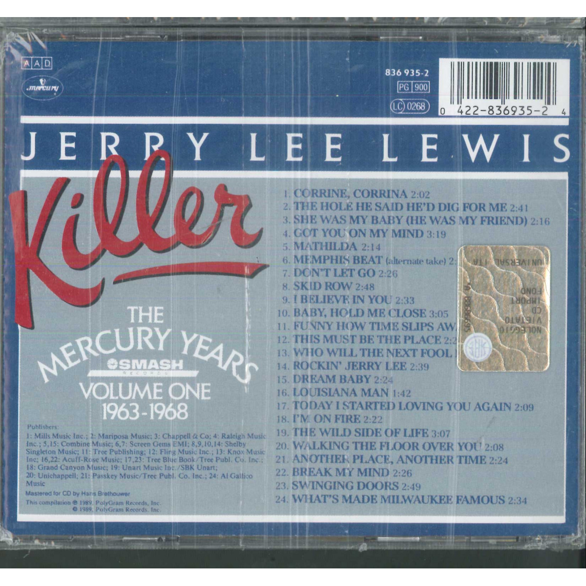 その他 Killer: the Mercury Years [CD] Jerry Lee Lewis