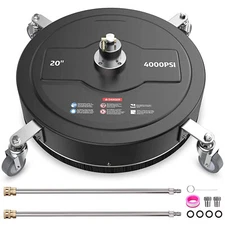 15/15.8/18’’ Pressure Washer Surface Cleaner 4000 PSI with 1/4 Quick Connector