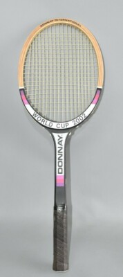 Old Tennis Racket Donnay World Cup 2002 Excellent Condition Like New Wood Vintage #E5