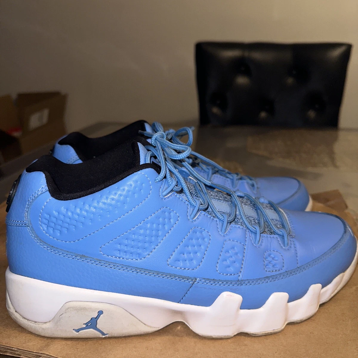 Air Jordan 9 Retro Low UNC University Blue 832822-401 size 9.5