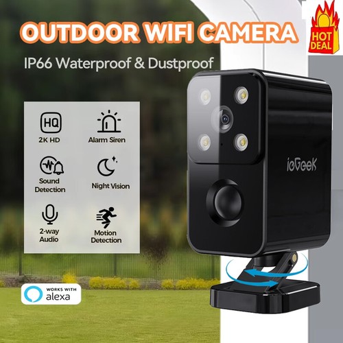 ieGeek 2K/3MP Outdoor Wireless Security Camera Home WiFi Battery CCTV IP Camera - Picture 10 of 11