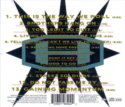 MC HAMMER - TOO LEGIT TO QUIT NEW CD