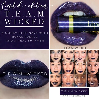 TEAM Wicked LipSense New FULL SIZE Deep Blue Lip Color By SeneGence