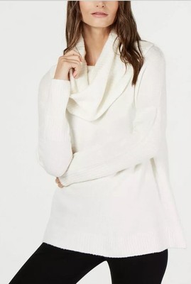 winter white cowl neck sweater
