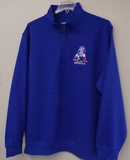 NFL New England Boston Patriots Retro Logo 1/4 Zip Pullover XS-4XL, LT-4XLT New