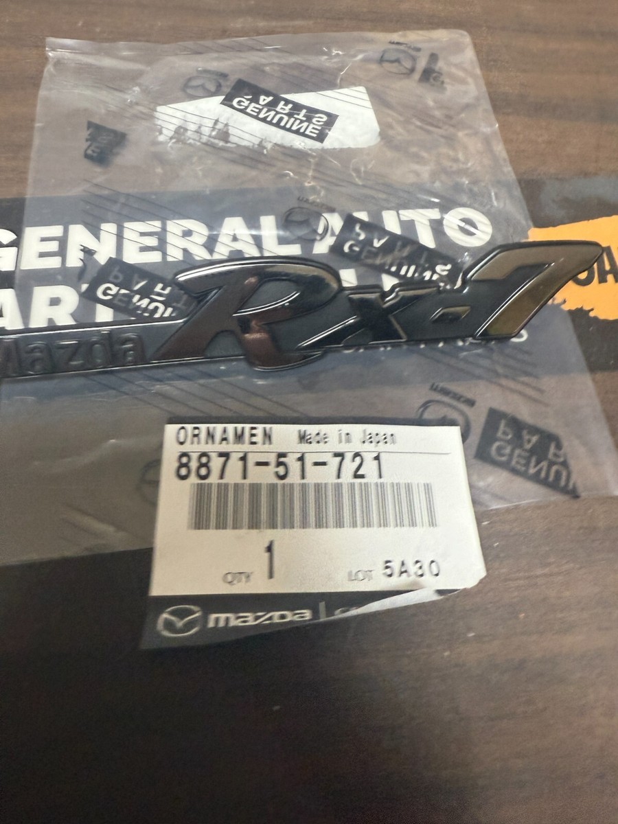 Genuine Mazda OEM RX-7 Fender Emblem Nameplate Badge Boot 8871-51