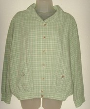 Alfred Dunner Women's size 14 green plaid jacket