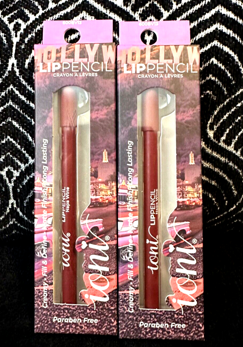 🌺2pk IONI COSMETICS NAPA WINE CREAMY MATTE FILL DEFINE LIP PENCIL