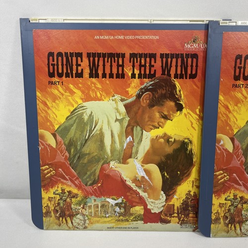 CED Gone With The Wind 1939 MGM Clark Gable 2 Discs SelectaVision VideoDisc - Foto 2 di 5