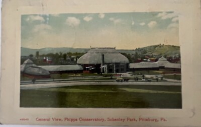 Phipps Conservatory Postcard Schenley Park,Pittsburg, PA c1910 Litho Antique. N