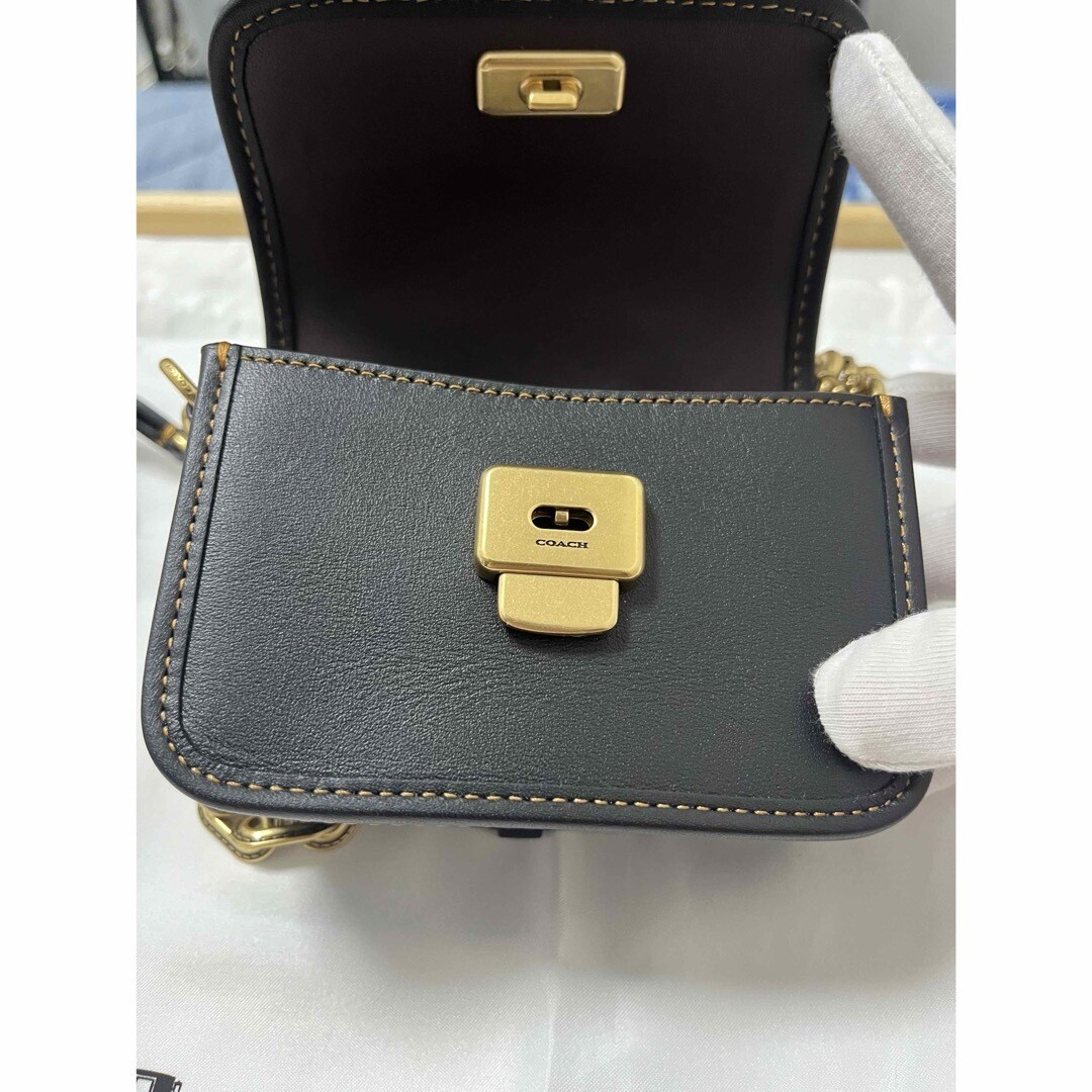 COACH Rogue 12 Top Handle In Colorblock Brass/Black Multi