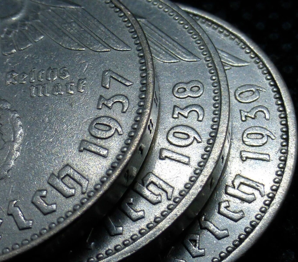 Beautiful Nazi Silver Coin Relic: 2 Reichsmark Historic WW2-Era Artifact, J.366 - Image 4 of 4