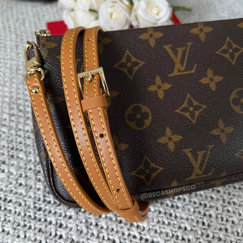 Bandolera tostada Vachetta correa de cuero repuesto para Louis Vuitton Croisette Foto 2 de 4