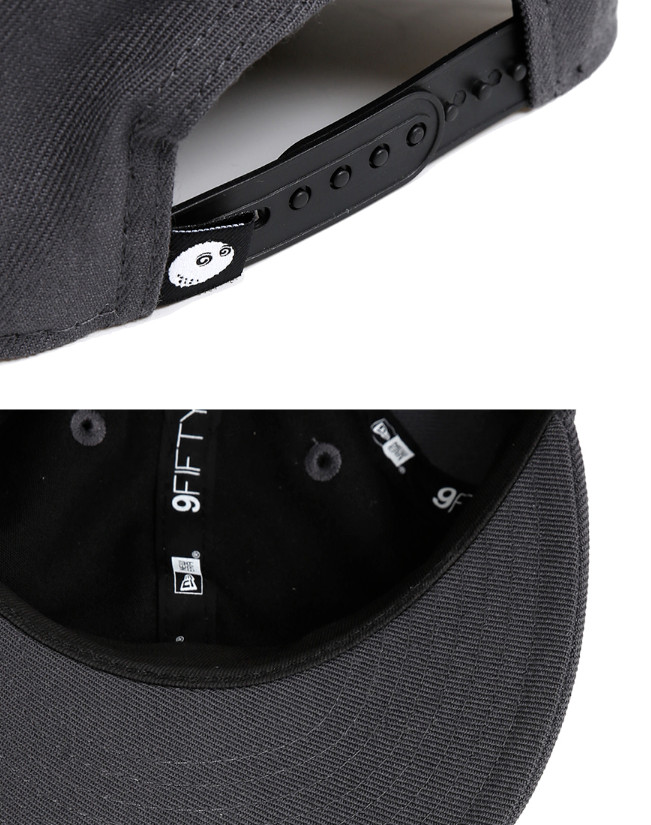 MALBON GOLF X New Era Semi Curve Cap CHARCOAL image 7