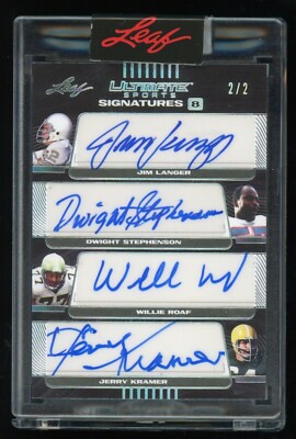 2021 Leaf Ultimate Sports 8 auto #2/2 Langer Roaf Kramer Shaw Jones Dierdorff B