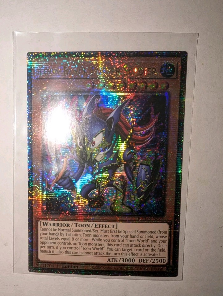 Carta Yu-Gi-Oh! Toon Black Luster Soldier | Rareza Platinum Secret Rare | Edición 1ª RA03-EN272