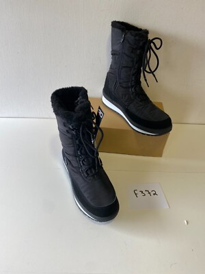 CMP Black Hiking Boots UK 6.5 EUR 40 (F372)