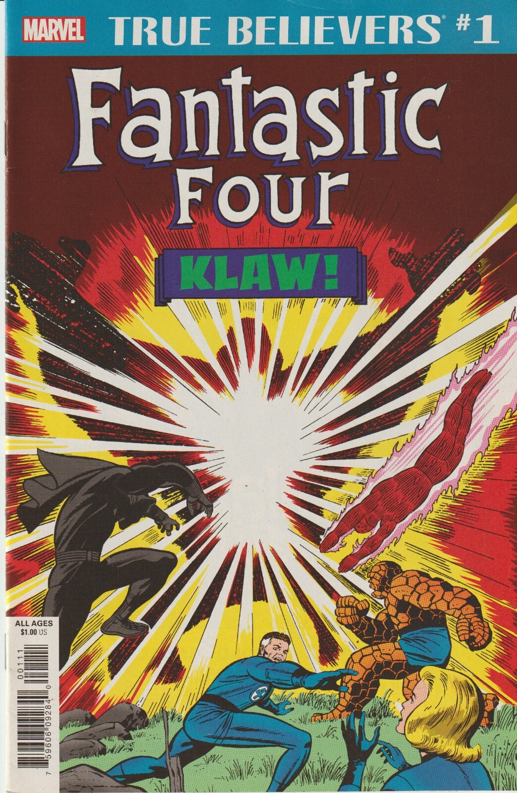 MARVEL COMICS TRUE BELIEVERS FANTASTIC FOUR KLAW #1 (2019) 1ST PRINT VF